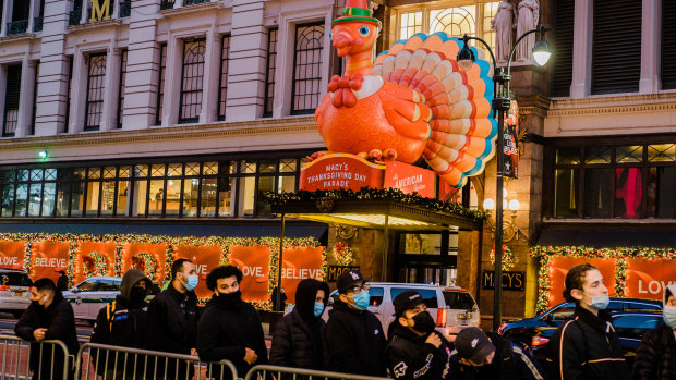Numbers were down in New York, but it still promises to be one of the biggest shopping days of the year.