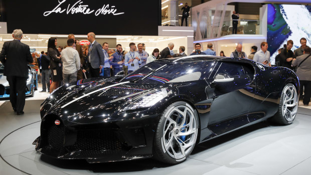 The Bugatti sold for $17.5 million. 