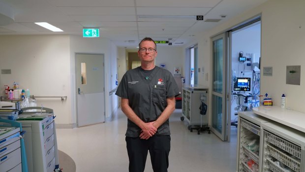 The Alfred’s director of intensive care Doctor Steve McGloughlin.