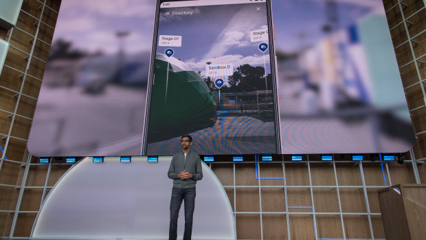 Google chief Sundar Pichai talks about the phone's new features. 