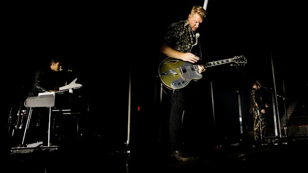 Frontman Joshua Homme shows he can play as well as sing.