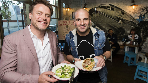 Radek Sali and George Calombaris.