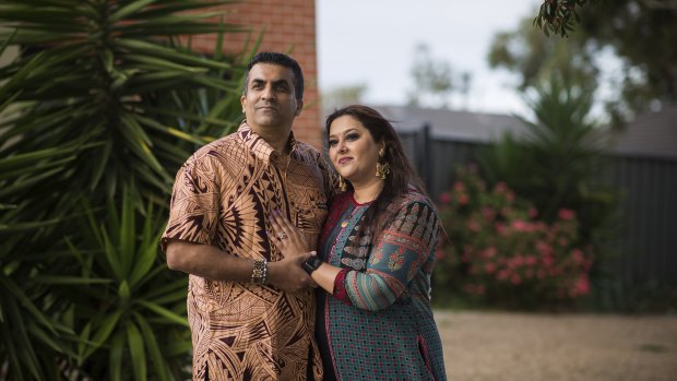 Fijians Rohit and Shalini Kumar at their home in Hillside. 