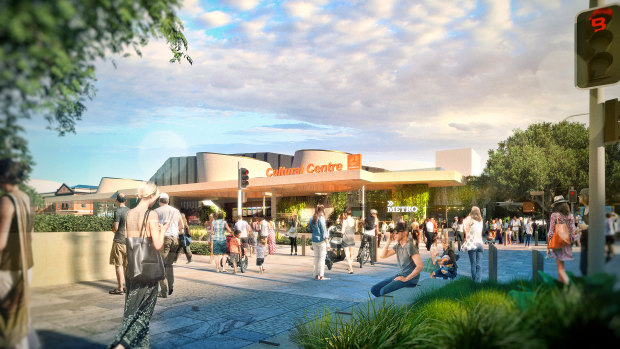 Concept images for the new Metro Cultural Centre station at South Brisbane, as part of the council's Brisbane Metro plans.