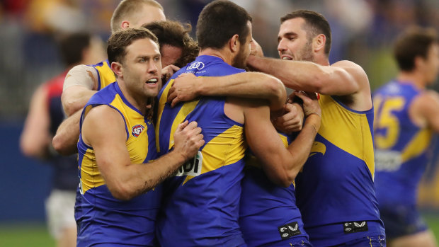 The Eagles launched a late onslaught to almost snatch victory from Melbourne.