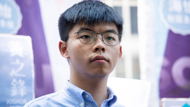 Hong Kong activist Joshua Wong has been banned from running in Hong Kong's local government elections next month.