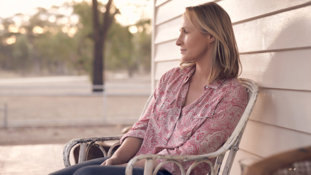 Irish-Australian actress Genevieve O'Reilly in a scene from the film. 