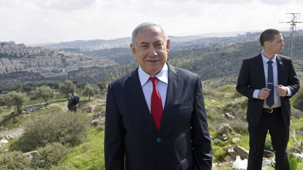 Israeli Prime Minister Benjamin Netanyahu announces the construction of new Israeli neighbourhood near the West Bank settlement of Har Homa to last year.