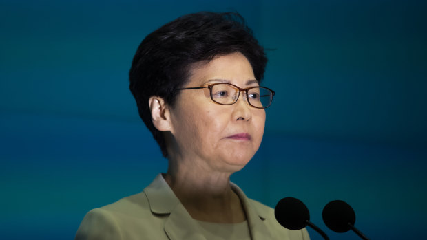 Beijing-backed leader Carrie Lam has faced a backlash over the Hong Kong extradition laws.