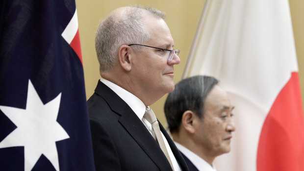 Prime Minister Scott Morrison in Japan this week to meet counterpart Yoshihide Suga.