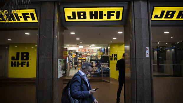 JB Hi-Fi  expects sales growth to remain elevated as long as consumers are prevented from travelling overseas.