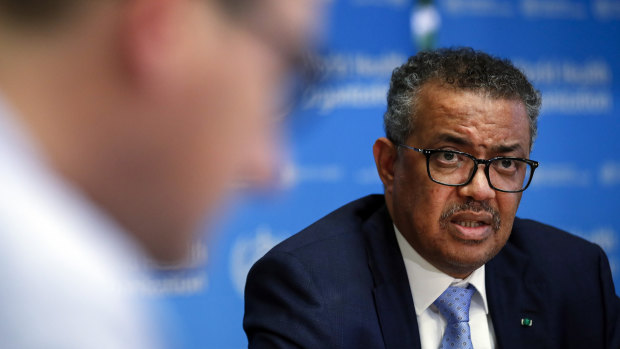 Tedros Adhanom Ghebreyesus, the director general of the World Health Organisation.