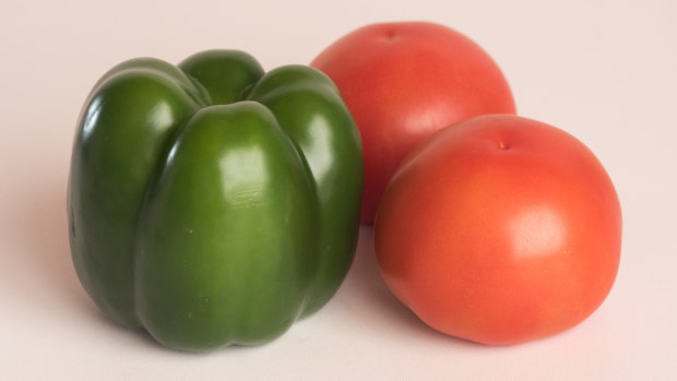 Capsicums and tomatoes are considered to be "nightshade" vegetables.