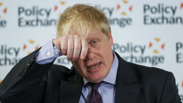 Former UK foreign minister and pro-Brexit campaigner Boris Johnson.