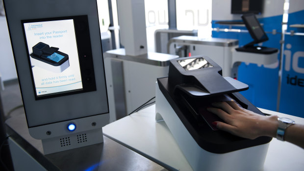 An e-Gate system by Portuguese company Vision-Box is being used at New York's JFK and London's Heathrow airports.