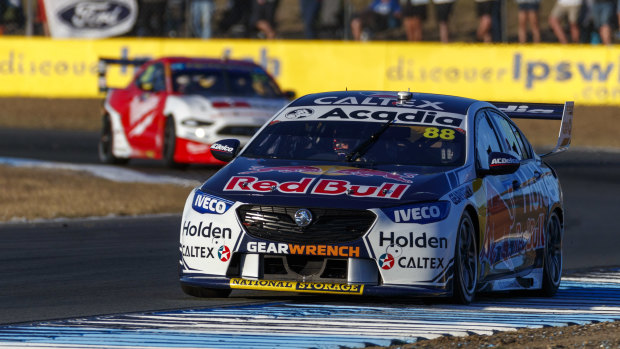 Jamie Whincup is back to winning form in Ipswich.