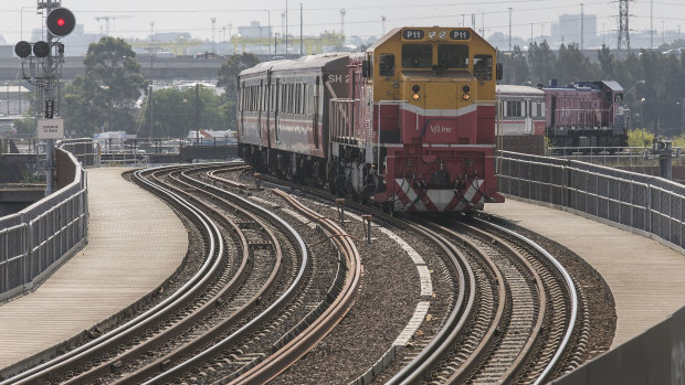 V/Line trains are colliding with kangaroos at least once a day, causing cancellations and delays.