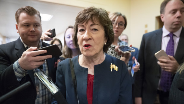 Moderate Republican Senator Susan Collins says she takes her role as an impartial juror in the impeachment trial very seriously.