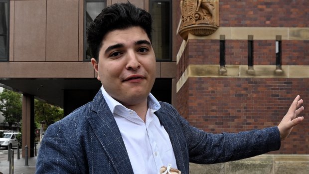 Activist Drew Pavlou Pavlou failed to comply with a council officer’s instructions to pack up the placards as they constituted unauthorised advertising in the mall.