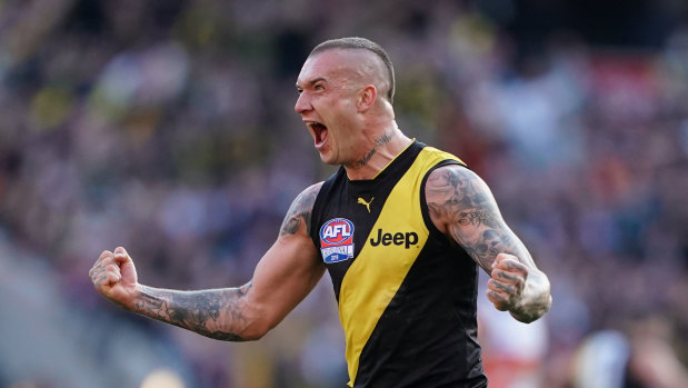 Dustin Martin emerged as an iconic player of the decade for Richmond.