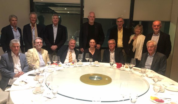 The inner circle and Kim Beazley’s farewell roundtable - minus jetsetting Premier Mark McGowan.