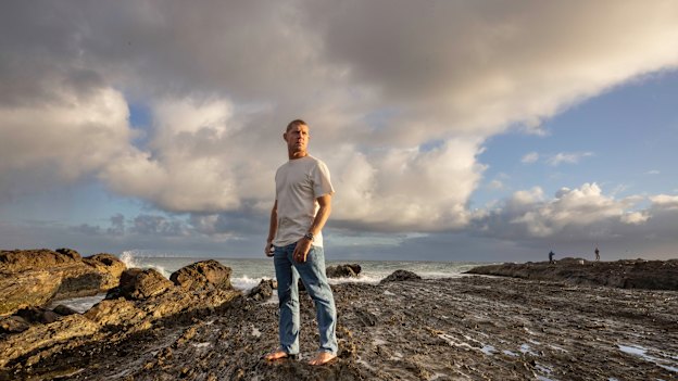 Mick Fanning at Snapper Rocks in Coolangatta, his home break.
