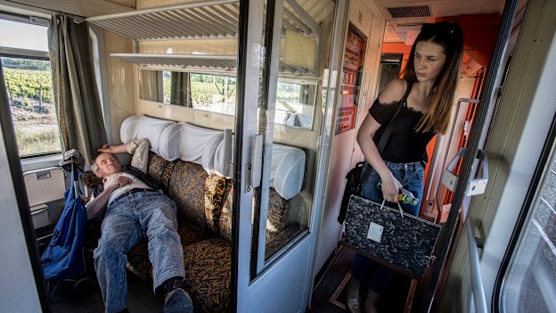 Passengers are few and far between on the route. 