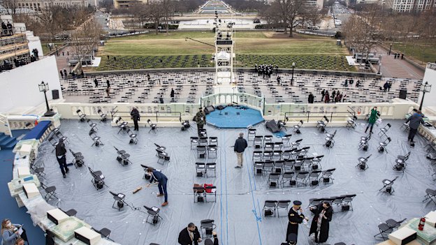 Preparations for Inauguration Day 2021.