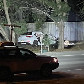 The car crashed near Mandurah.