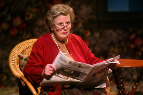 Joan Sydney as Irene Ruddock in Talking Heads at the Tuggeranong Arts Centre, 2002.