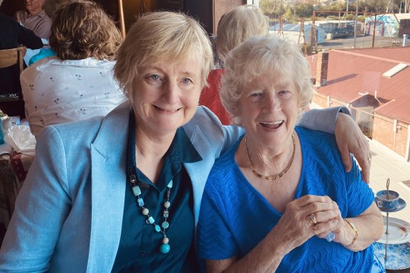 Sue Williams (left) and her mum, Edna.