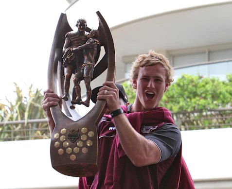 Daly Cherry-Evans with the premiership trophy in 2011.