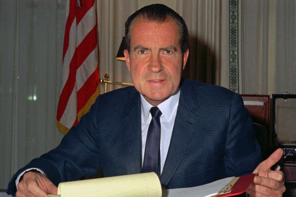 President Richard Nixon sacked his spy chief.