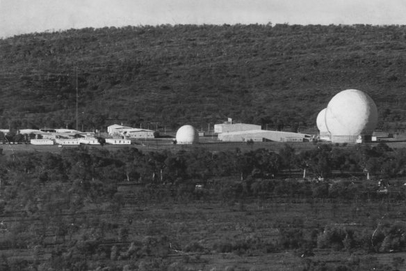 The Joint defence space communications facility at Pine Gap pictured on January 24, 1973.