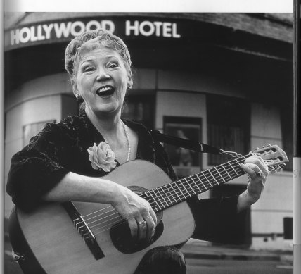 The late Doris Goddard outside the Hollywood Hotel. 
