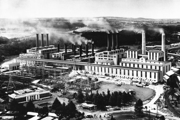 Yallourn Power Station in 1960. Reviving the SEC might have a nostalgic pull, says Alison Reeve.