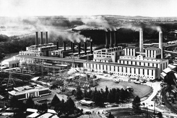 Yallourn Power Station in 1960.