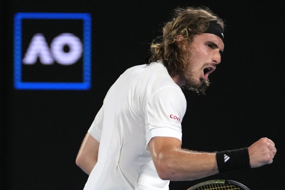 Stefanos Tsitsipas is into the quarter-finals.