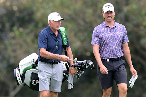 Steve Williams and Anthony Quayle at Royal Queensland on Thursday.