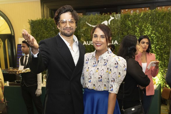 Ali Fazal and Richa Chadha after meeting Prime Minister Anthony Albanese at the Tourism Australia event in Mumbai on Thursday.