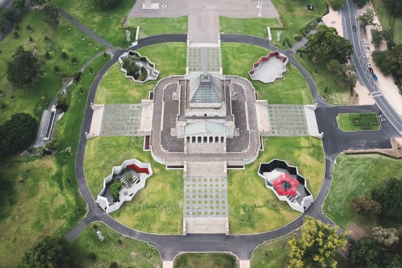 ARM’s designs for additions to the Shrine of Remembrance inserted four courtyards on the original design’s four axes.