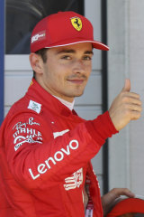 Pole position: Charles Leclerc.