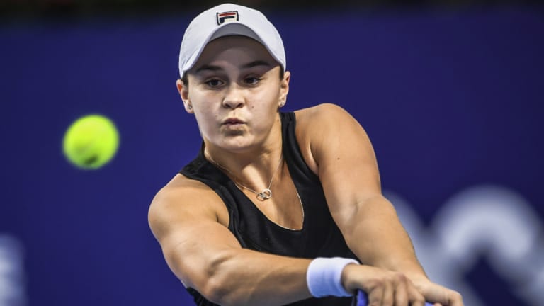 Momentum: Ashleigh Barty rode her luck to get to the semi-final but then easily dispatched Julia Gorges.