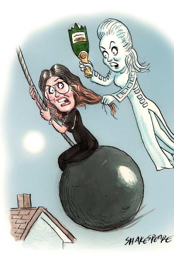 Mausoleum to owners past: Camilla Freeman Topper and Lady Sonia McMahon.