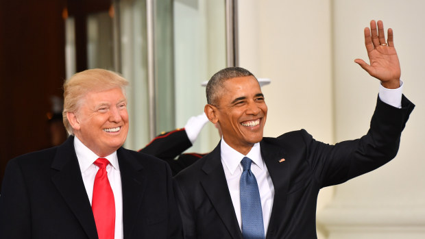 President Donald Trump, with former President  Barack Obama, soon after his election in 2017. 