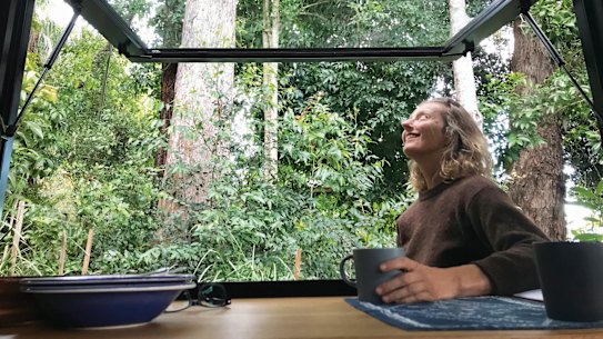 The author’s time in the hut gave her a renewed outlook on life.