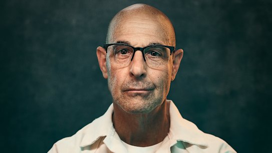 Stanley Tucci as Jefferson Grieff in the four-part crime drama Inside Man.