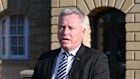 Tasmanian Premier Jeremy Rockliff outside state parliament on Thursday morning.