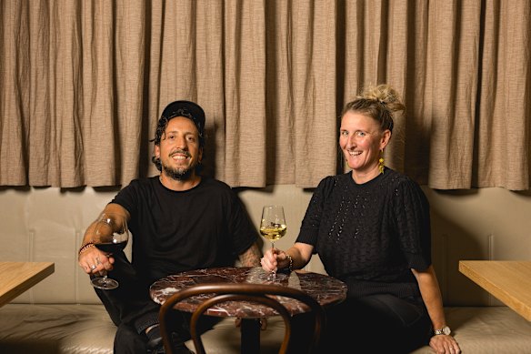 Nico Lunardi and Sally Lovell.