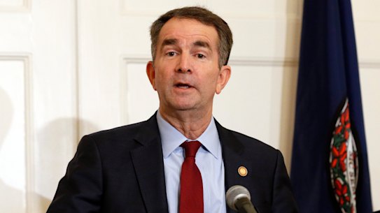 Virginia Governor Ralph Northam,  accompanied by his wife, Pam, is facing calls to resign after allegedly posing in "blackface" while in college.